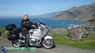 NorthStar Moto Tours - South Coast HWY 1: Looking North towards Bixby Bridge and Rocky Point.